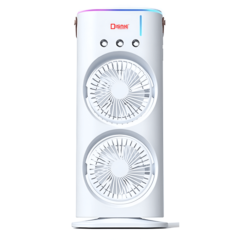 Double Portable Air Cooling Mist Fan Remote (Disnie DRMF-63USB)