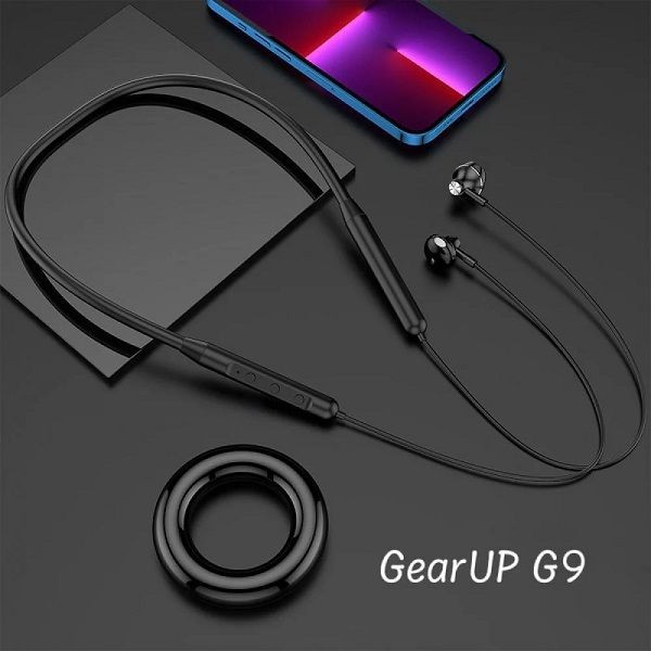 GearUP G9 Neckband Magnetic Metal Earphone With Good Quality Microphone (ইয়ারফোন জি৯)